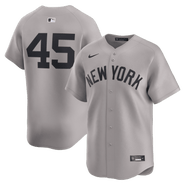 Nike Men's Nike Gerrit Cole Gray New York Yankees Road Limited Player Jersey