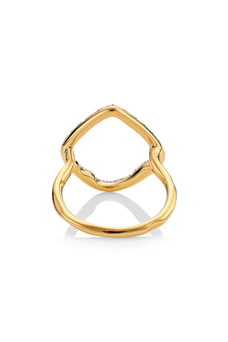 Riva Hoop Diamond Ring, Alternate, color, YELLOW GOLD