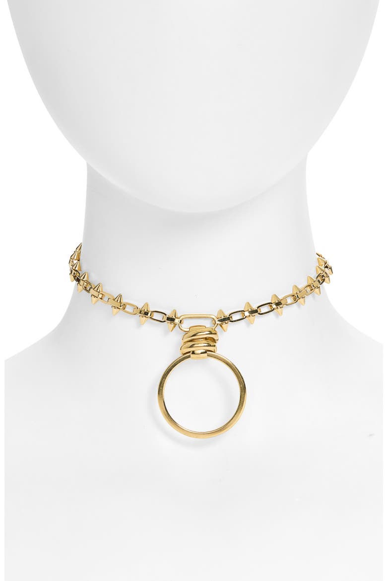 Exodus Choker Necklace, Main, color, GOLD