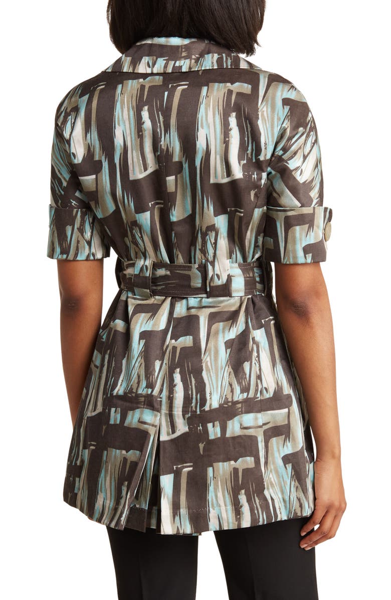 Vertigo Paris Double Breasted Short Sleeve Trench Coat, Alternate, color, 