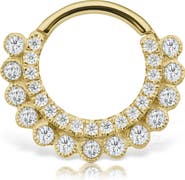 MARIA TASH Diamond Aspara Single Clicker Hoop Earring