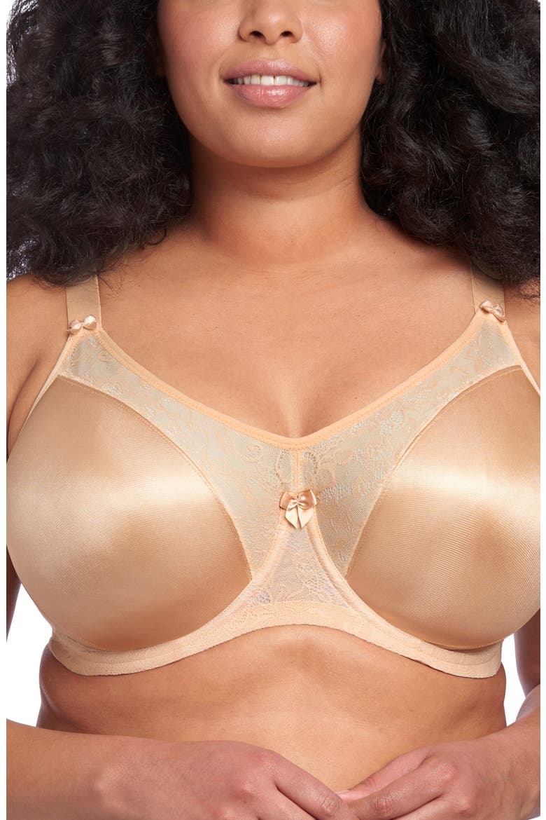 Yvette Full Figure Molded Underwire Bra, Main, color, SAND