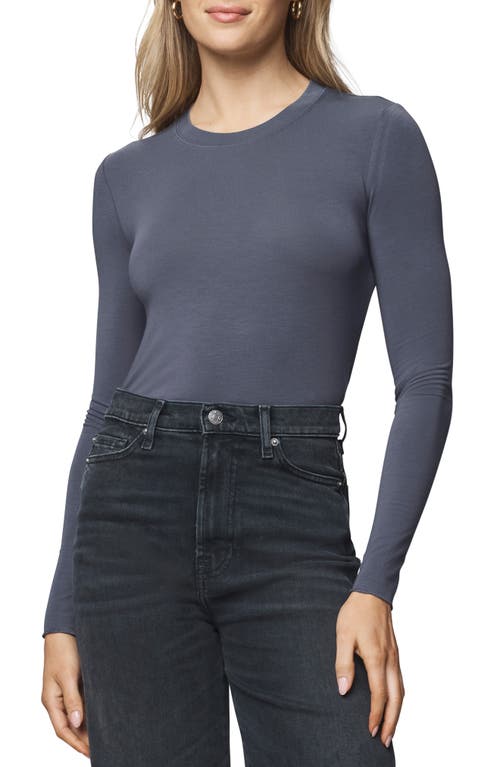 Splendid Long Sleeve Crewneck T-shirt In Blue