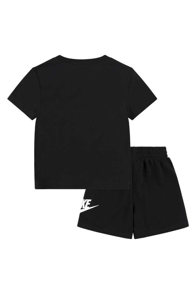Kids' Club Logo Graphic T-Shirt & Shorts Set, Alternate, color, BLACK