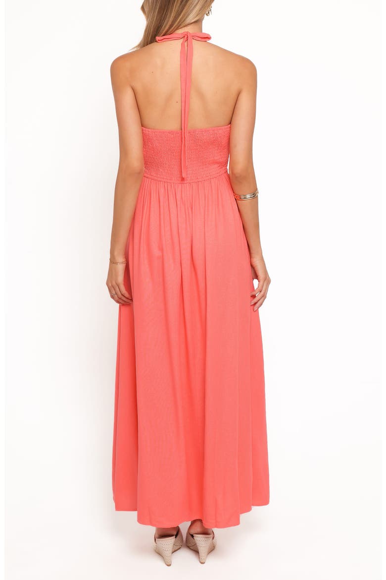 Marie Halter Maxi Dress, Alternate, color, CORAL