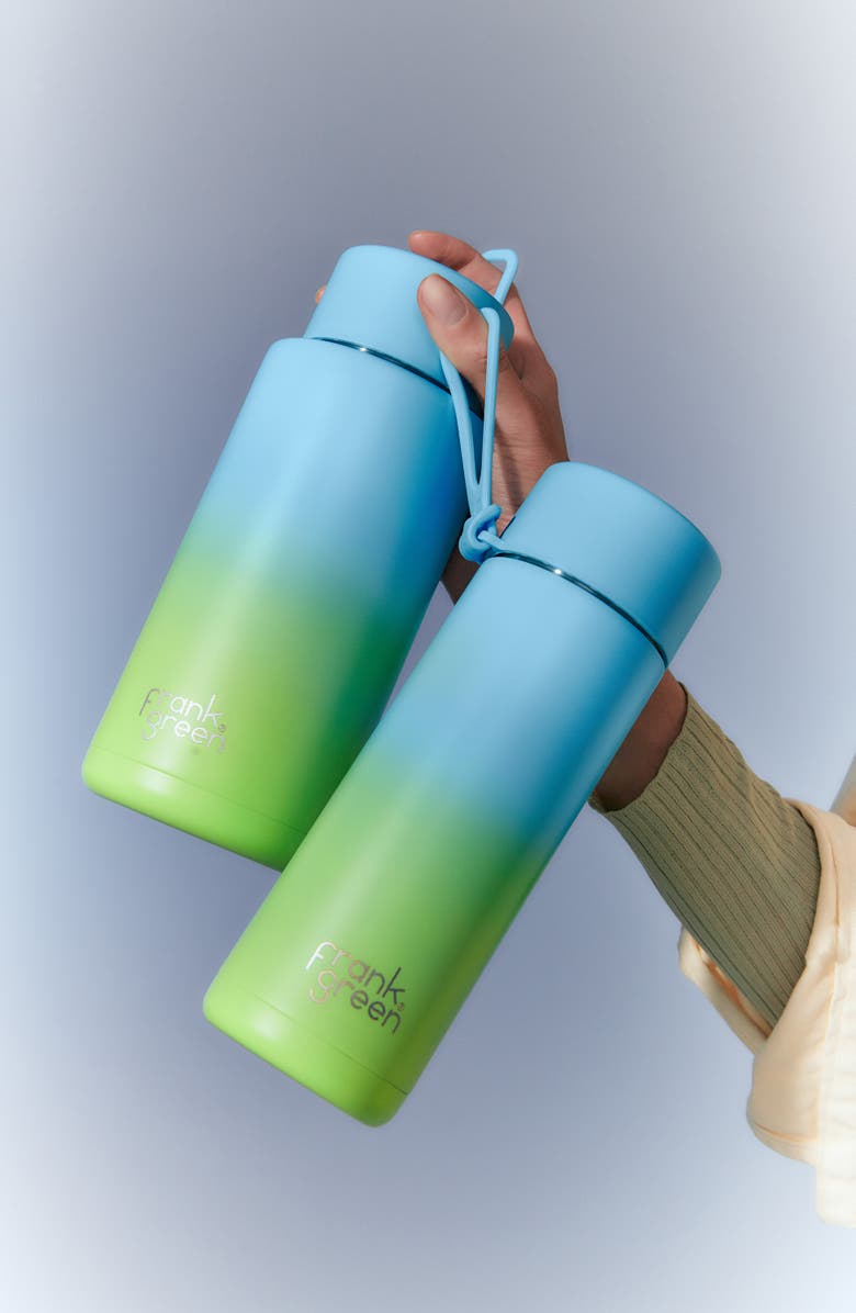 frank green 34-Ounce Water Bottle, Alternate, color, Sky Blue / Pistachio
