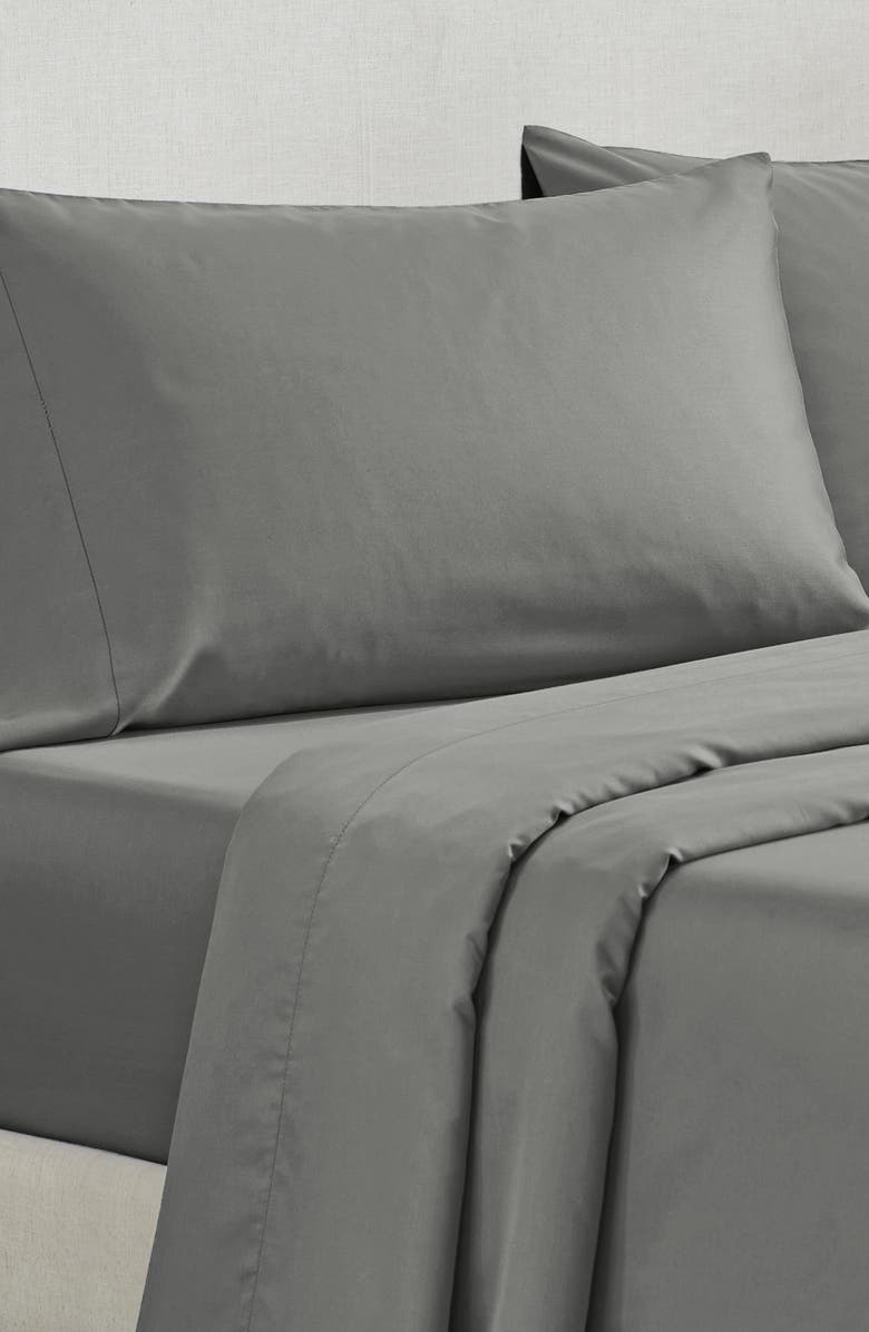 CALIFORNIA DESIGN DEN Set of 2 Pillowcases - Grand Indulgence 1000 Thread Count 100% Cotton Sateen, Alternate, color, Grey