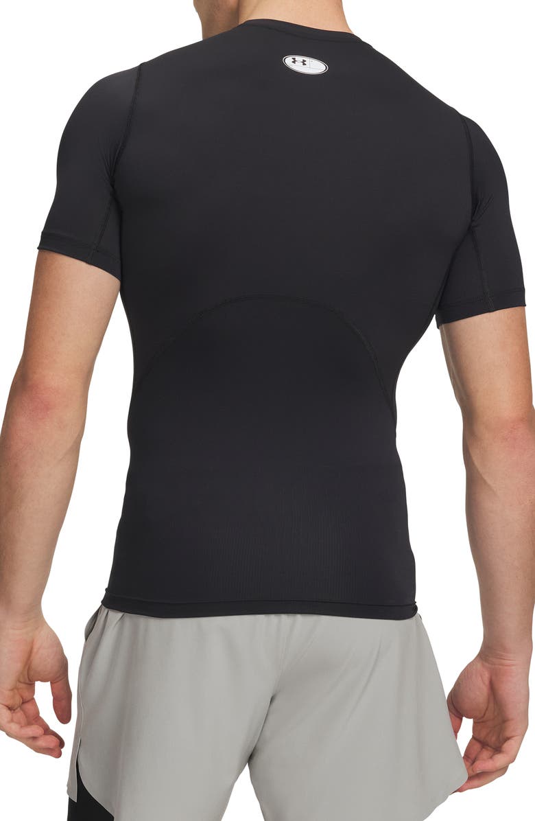 Under Armour HeatGear<sup>®</sup> Armour Compression Performance T-Shirt, Alternate, color, Black
