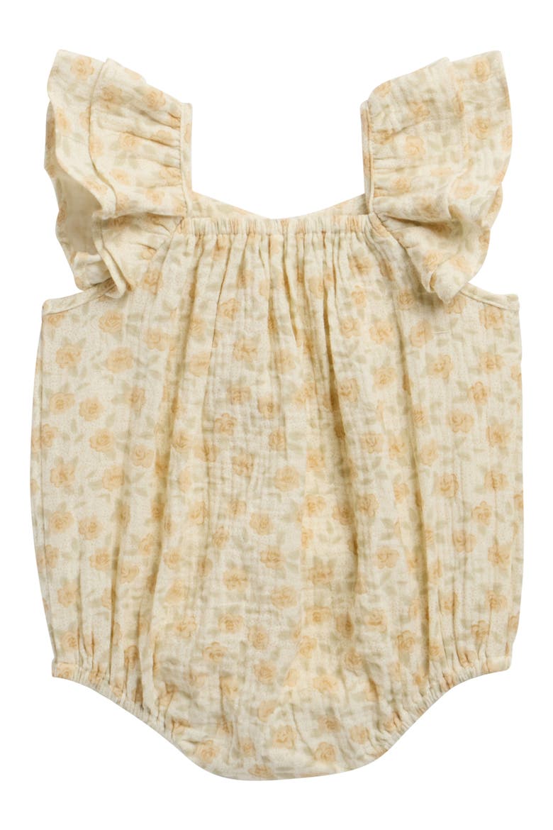 Floral Romper, Alternate, color, IVORY