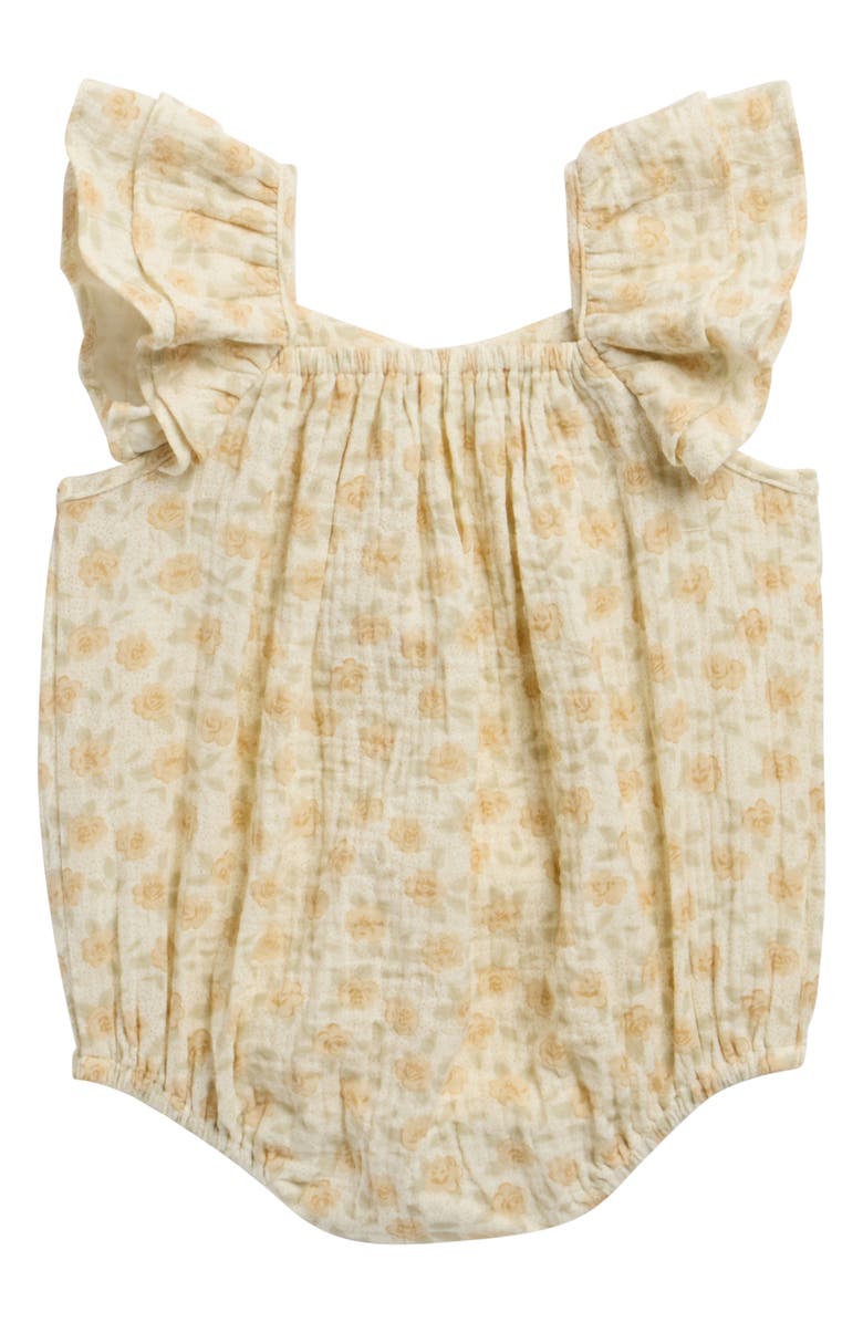 Rylee + Cru Floral Romper, Alternate, color, Ivory