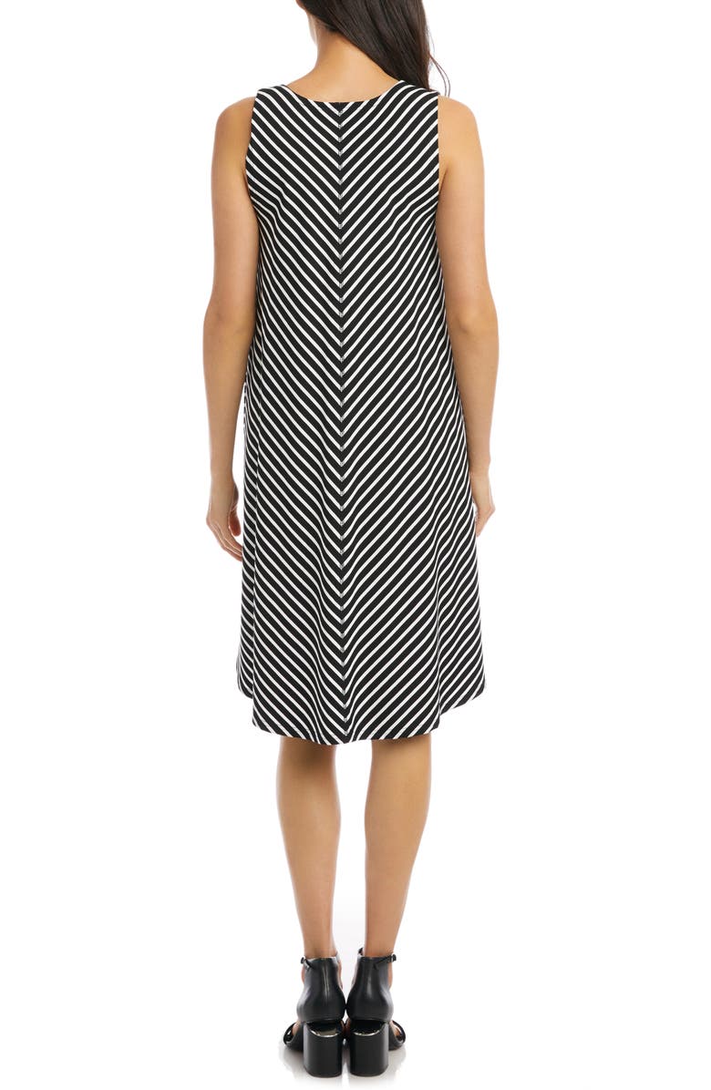 Karen Kane Stripe Swing Dress, Alternate, color, 