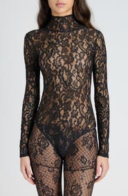 Valentino Garavani Sheer Lace Bodysuit