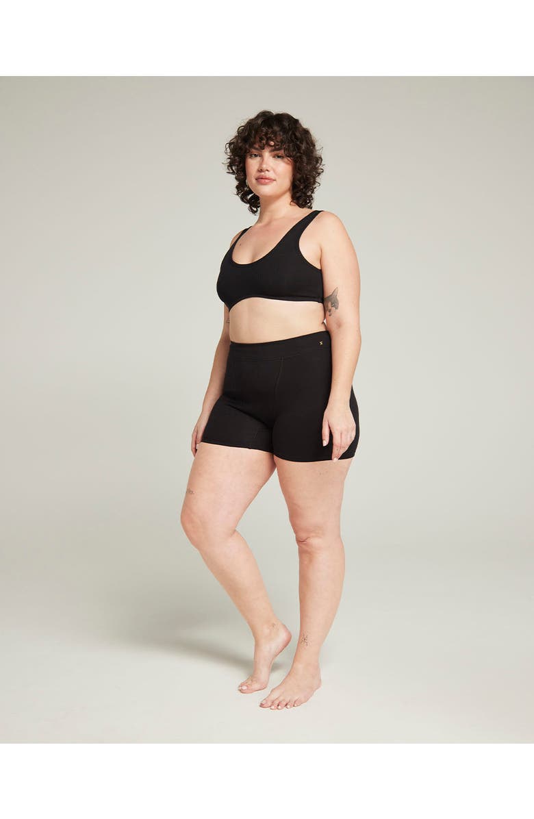 Nudea The Organic Cotton Boyfriend Boxer, Alternate, color, Black