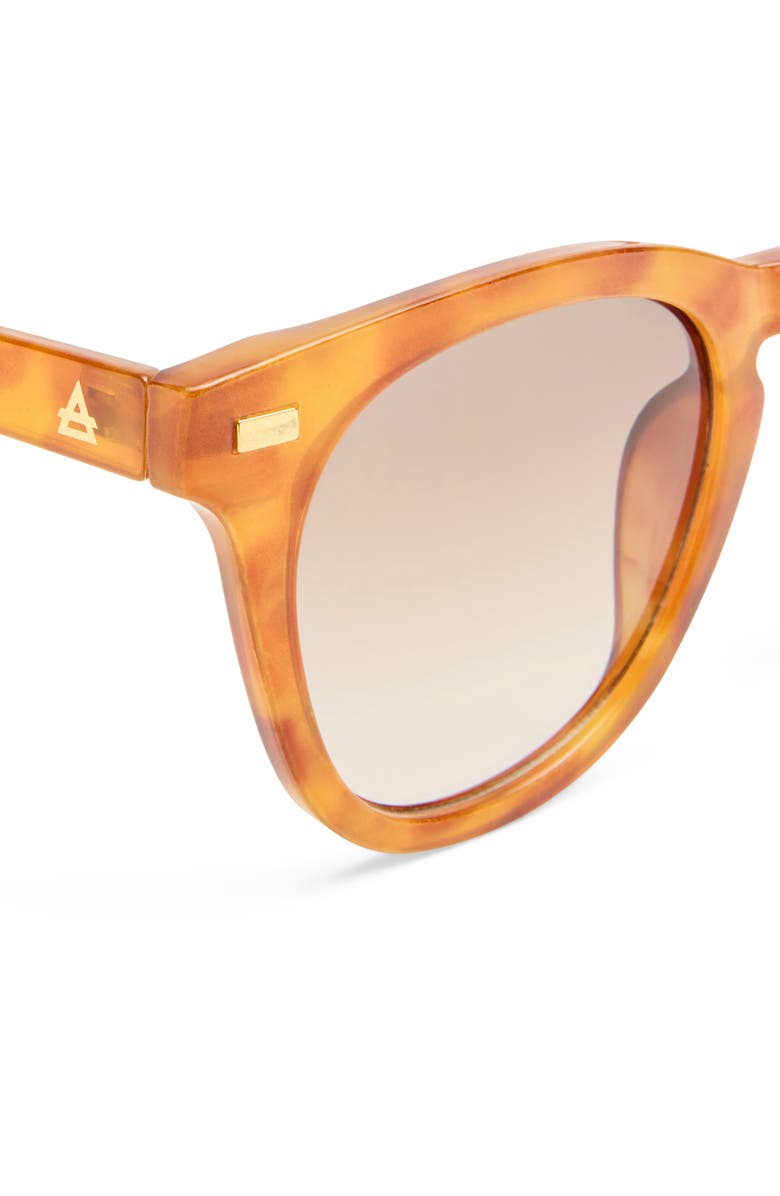 AIRE Evolution 51mm Gradient Round Sunglasses, Alternate, color, Vintage Tort / Brown Grad