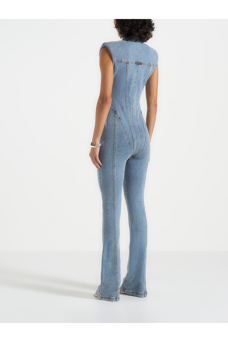 Annette Denim Jumpsuit, Alternate, color, Blue