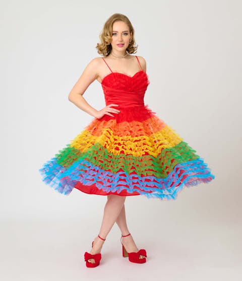 Tulle Sweetheart Cupcake Swing Dress