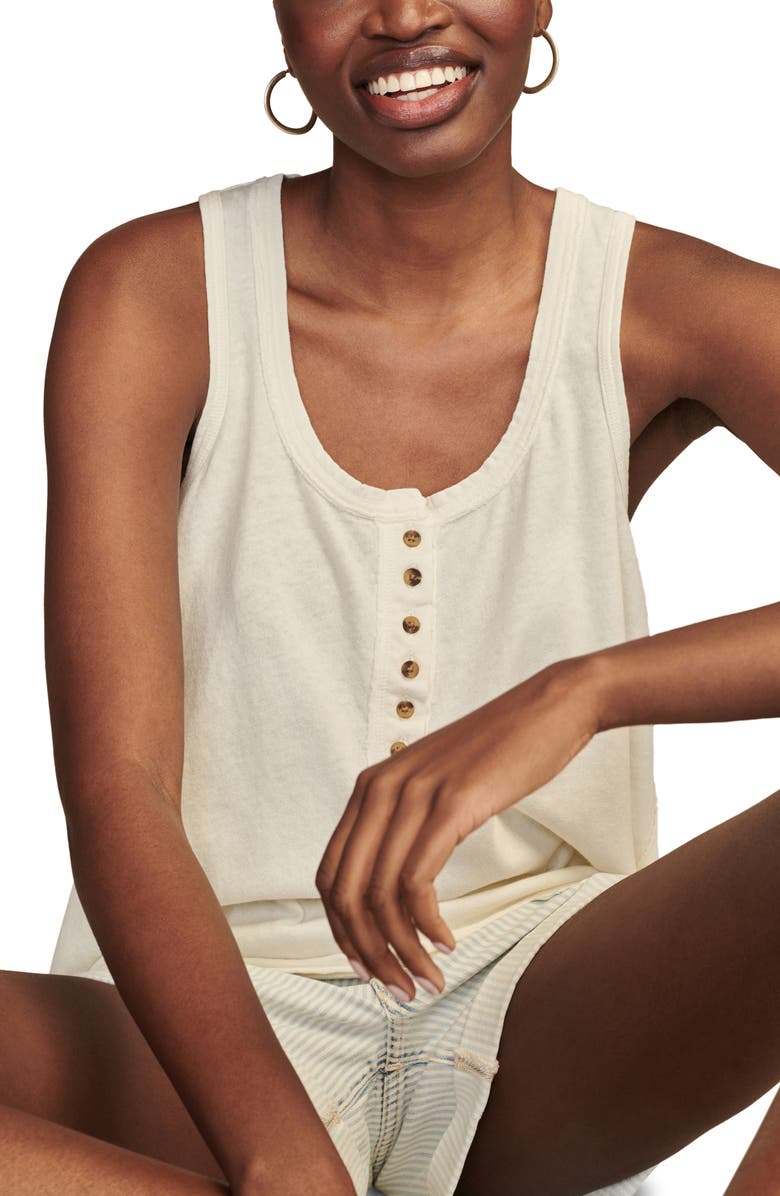 Lucky Brand Cotton Henley Tank, Alternate, color,