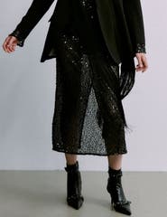 DAY Birger et Mikkelsen Tulli Shimmering Sequin Midi Skirt