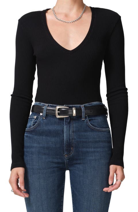 Florence Rib V-Neck Sweater