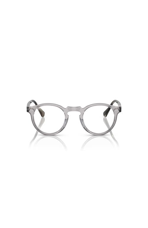 Oliver Peoples 45mm Phantos Optical Glasses In Metallic