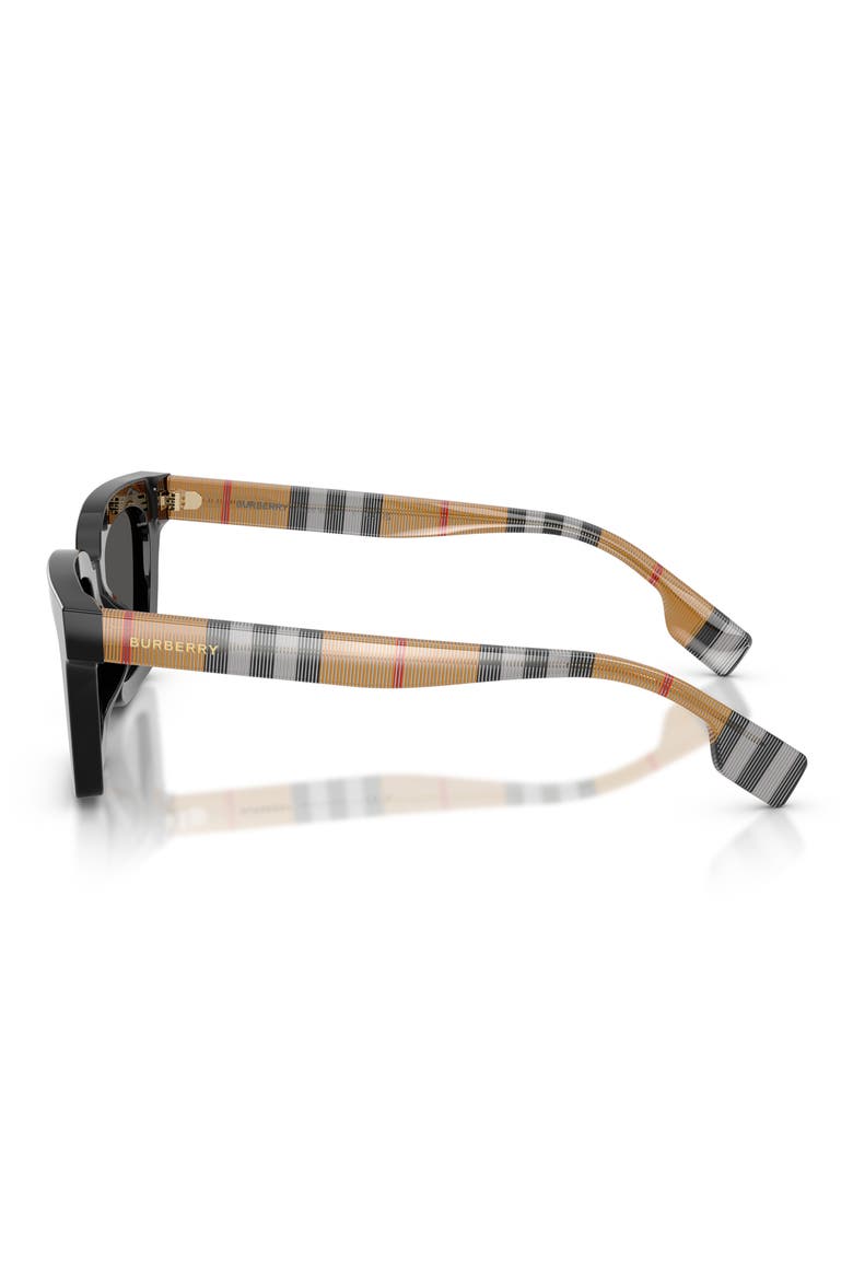 Briar 52mm Cat Eye Sunglasses, Alternate, color, BLACK / DARK GREY