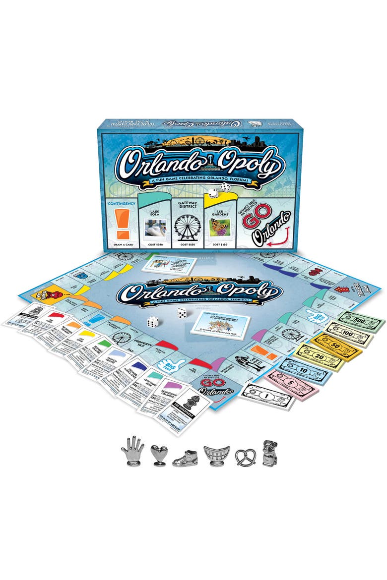 Orlando Opoly Board Game, Alternate, color, Multicolored