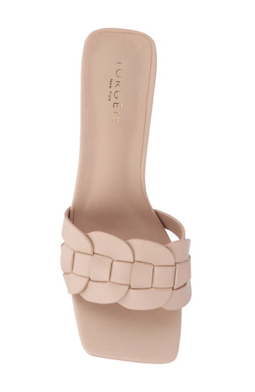 Torgeis Ela Woven Slide Sandal In Taupe