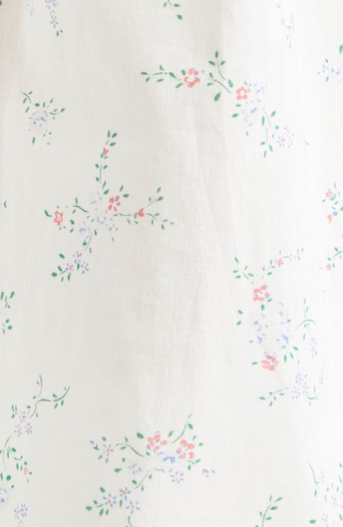 DOEN DÔEN SILVIE FLORAL PUFF SLEEVE ORGANIC COTTON