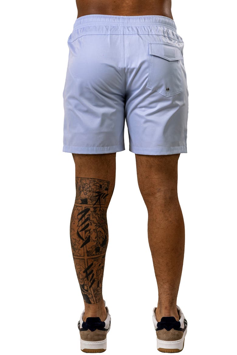 Swim Marthyr Print Swim Trunks, Alternate, color, BLUE