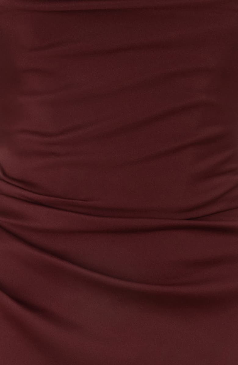 HOUSE OF CB Anja Satin Corset Midi Dress, Alternate, color, Raisin