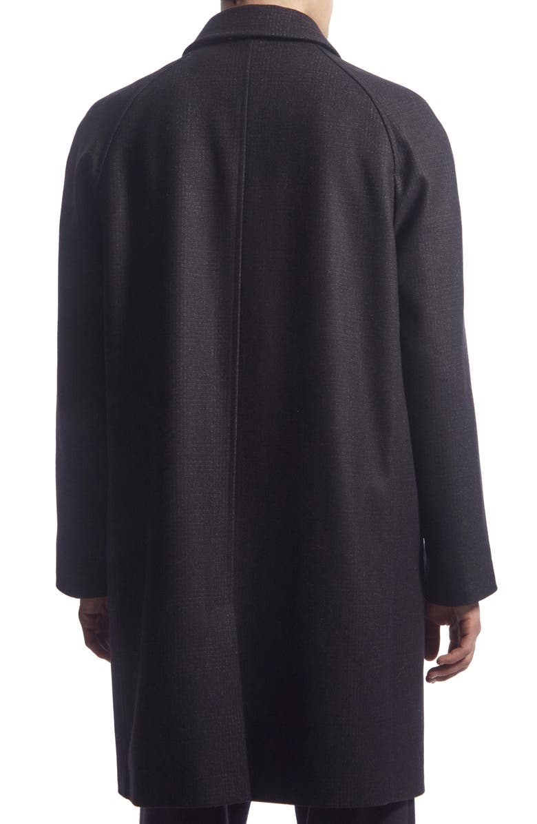 COS Check Felted Wool Blend Coat, Alternate, color,
