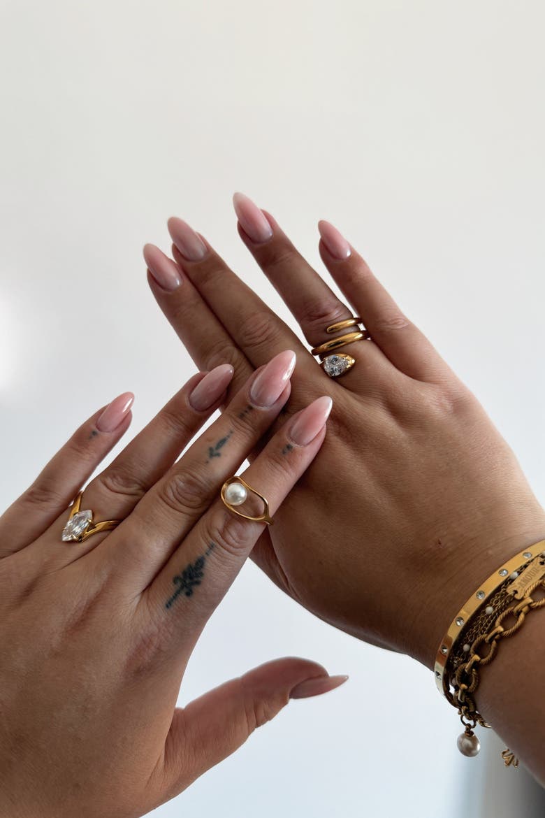 Spiral Pear-Cut Ring, Alternate, color, Gold