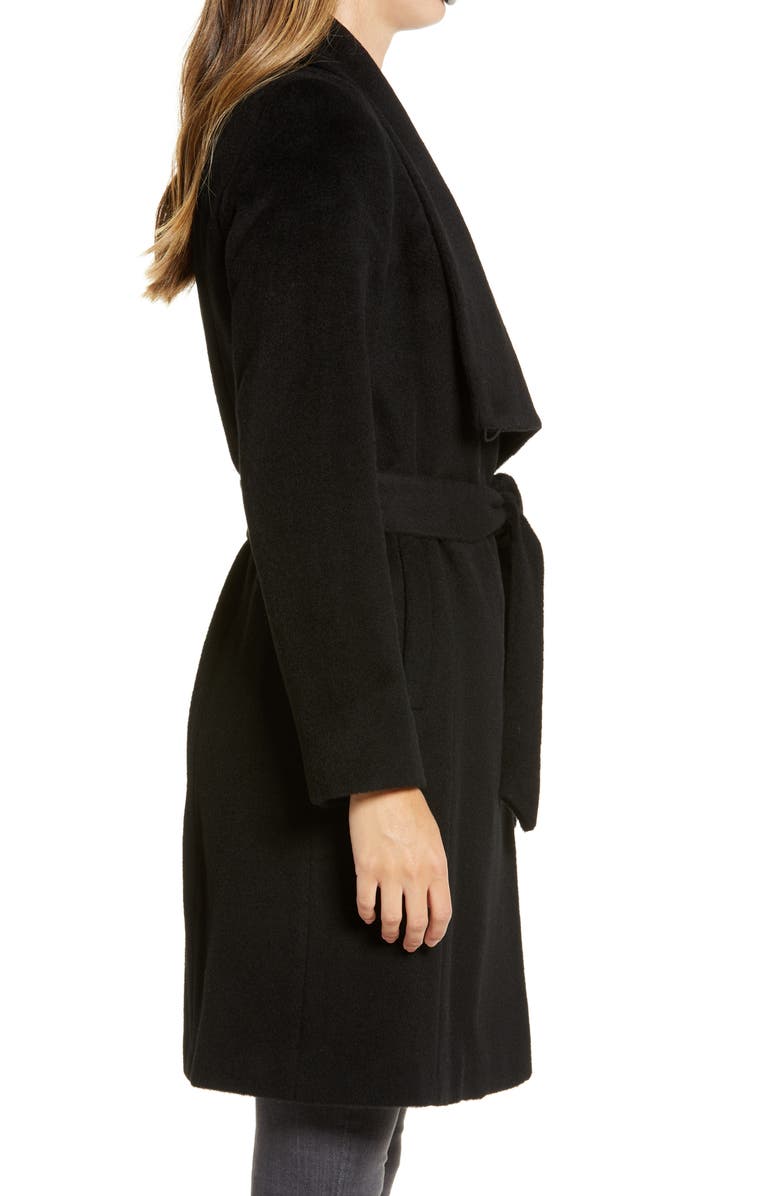 Cole Haan Wool Blend Wrap Coat, Alternate, color, 