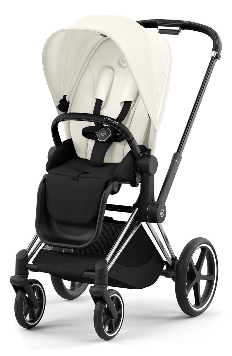 CYBEX Priam 4 Chrome Stroller, Main, color, Off White/ Black