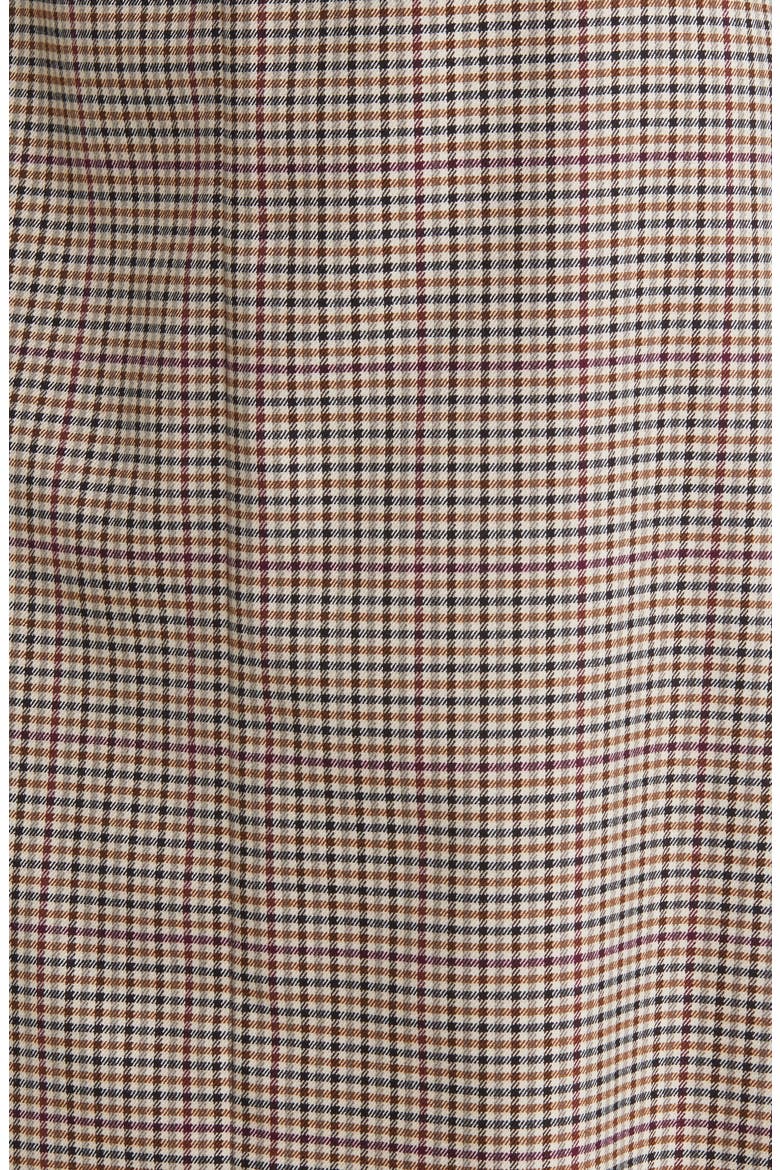 Check A-Line Skirt, Alternate, color, DARK ROAST