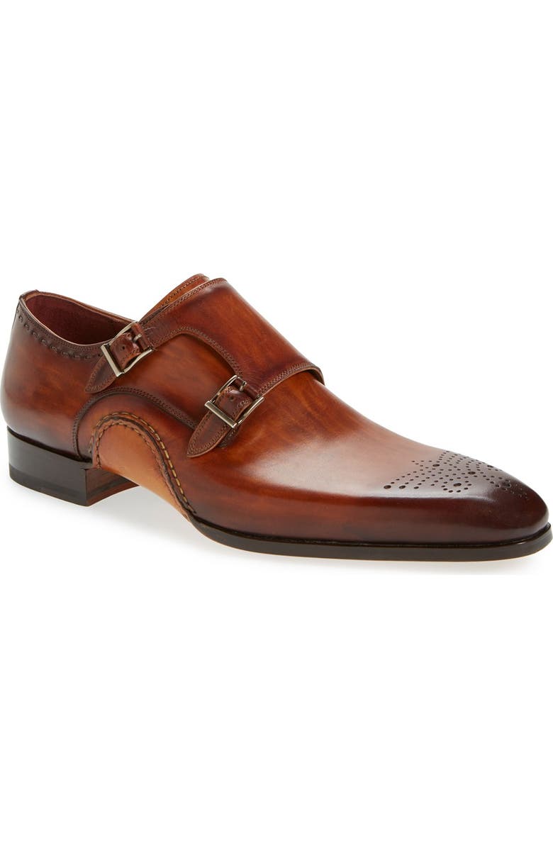 Magnanni 'Apolo' Double Monk Strap Shoe, Main, color,