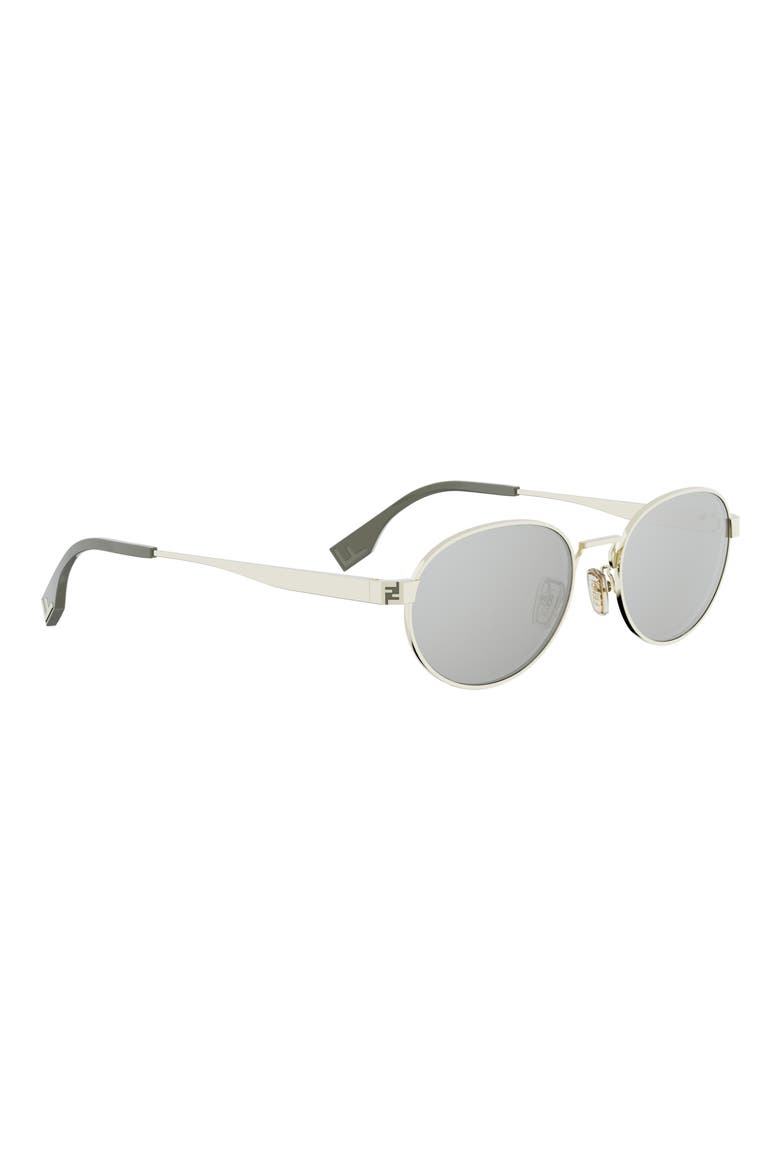 Sky 55mm Oval Sunglasses, Alternate, color, GOLD / BROWN MIRROR