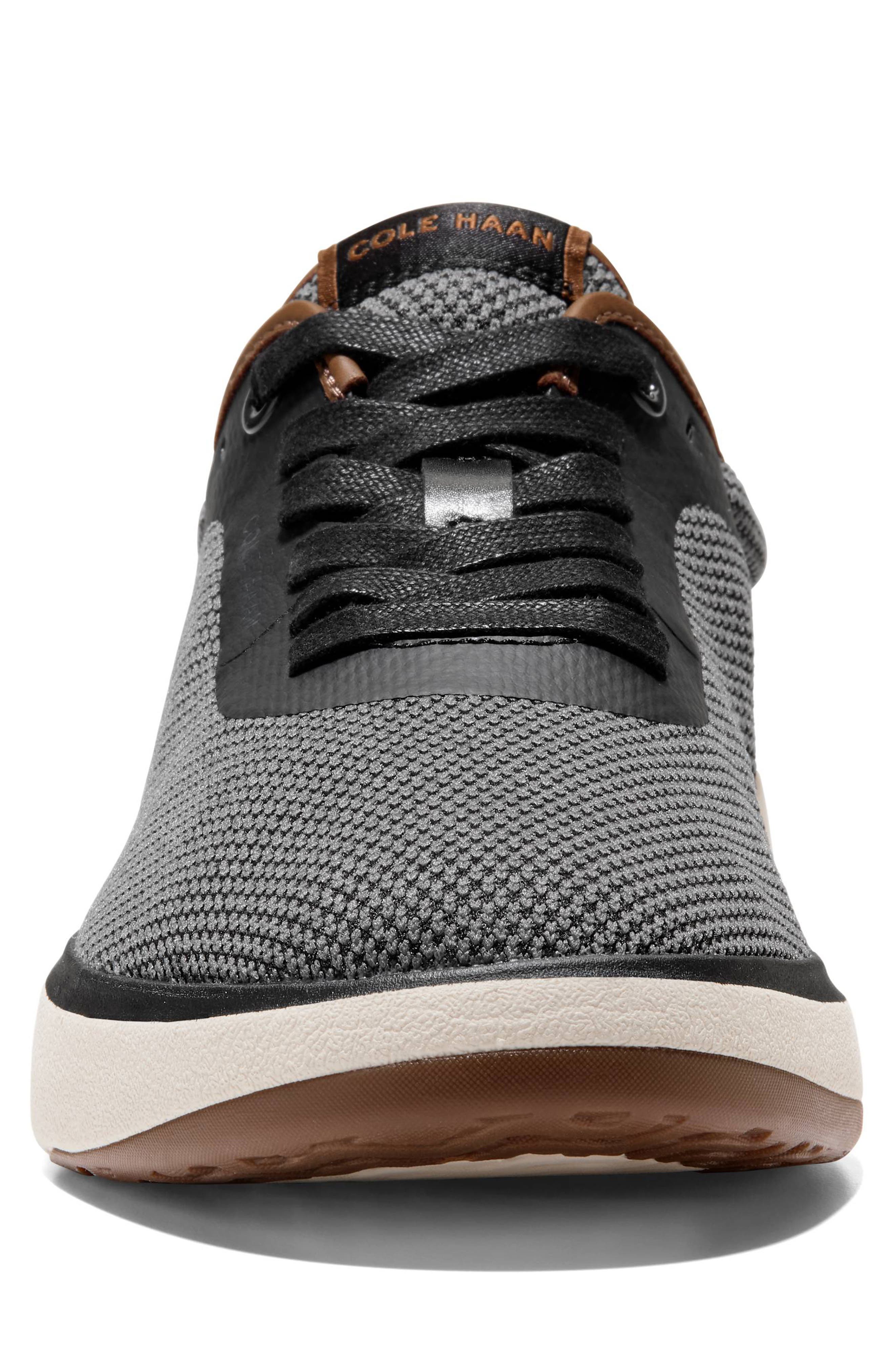 Grand Pulsa Sneaker, Alternate, color, BLACK / SPICED BROWN SUEDE