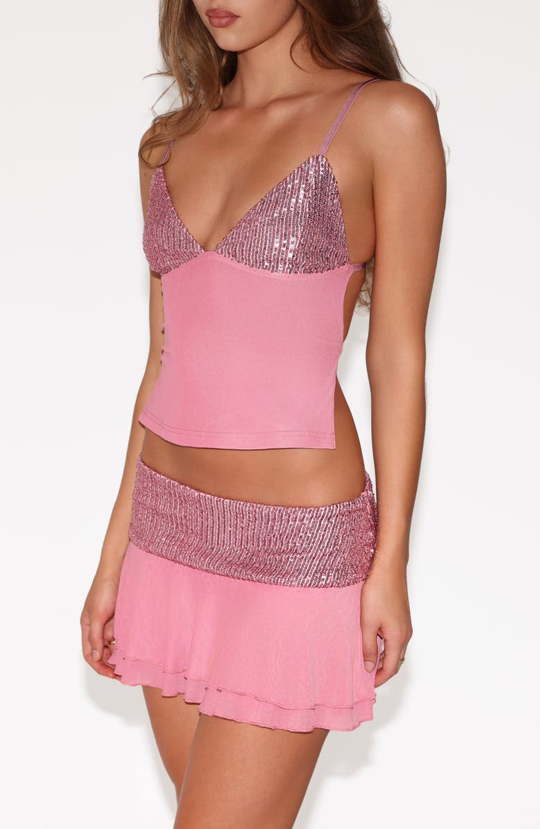 Tiger Mist Syla Sequin Cami, Alternate, color, 
