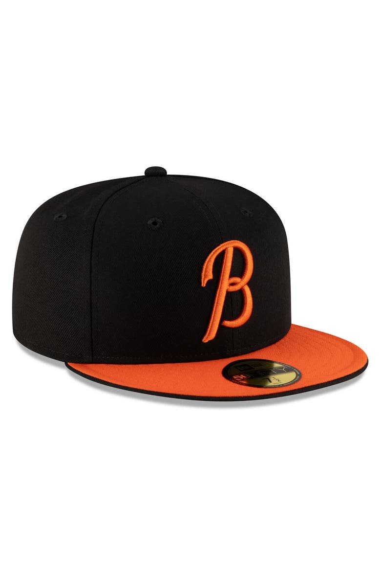 Men's New Era  Black/Orange Baltimore Orioles Authentic Collection 59FIFTY Fitted Hat, Alternate, color, Black
