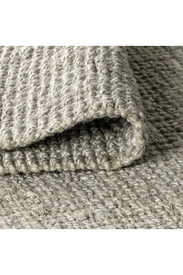 Pata Hand Woven Chunky Jute Area Rug, Alternate, color, Gray