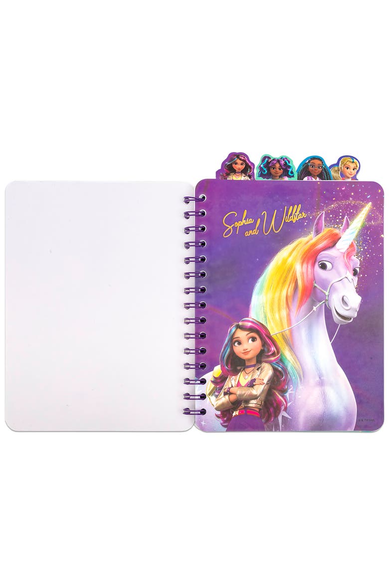 4 Tab Journal, Unicorn Academy, 160 Pages, Spiral Notebook, Kids 3+, Alternate, color, Multicolored