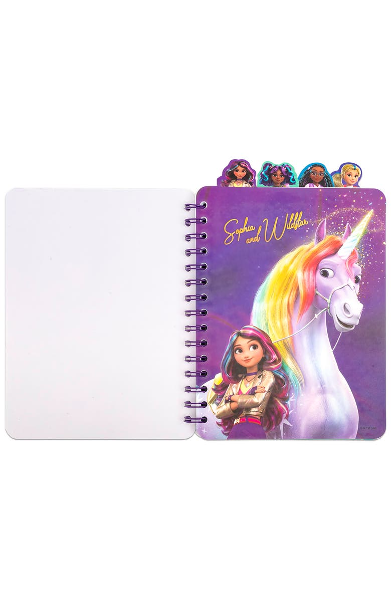 Inkology 4 Tab Journal, Unicorn Academy, 160 Pages, Spiral Notebook, Kids 3+, Alternate, color, Multicolored