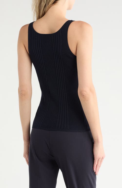 Twp Second Base Silk Blend Tank Top In Black