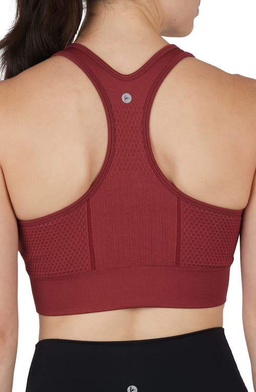 90 Degree By Reflex Seamless Cody Sports Bra In Brown