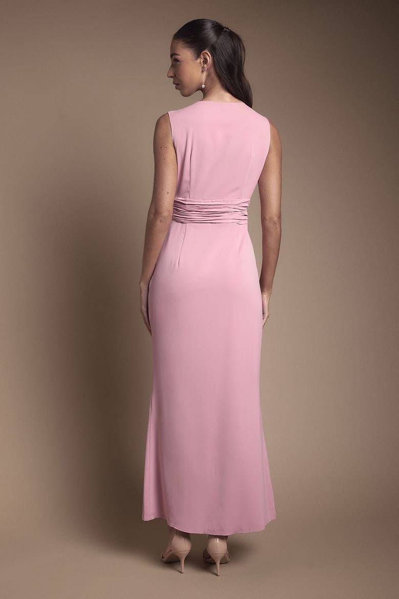 V-Neck Wrap Maxi Dress, Alternate, color, Antique Rose