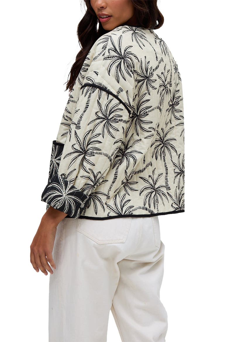 Felicity Palm Print Reversible Jacket, Alternate, color, Multi
