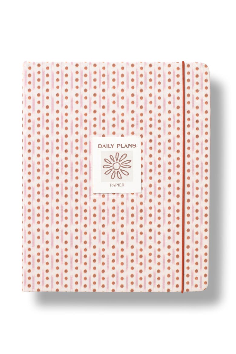 Ikat Stripe Fabric Daily Planner, Main, color, NO COLOR