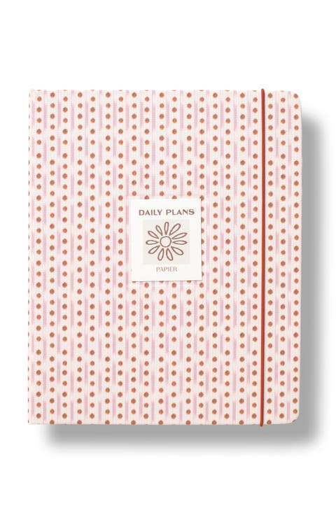 Ikat Stripe Fabric Daily Planner