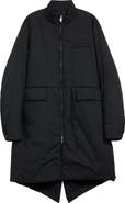 Undercover Leather Trim Insulated Cotton Coat